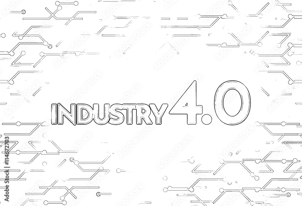 Industry 4.0 Background Digital Theme Industry 4.0 Background Digital Theme