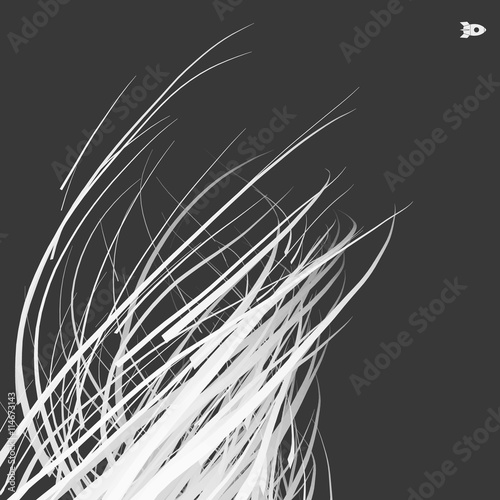 Optical Fiber. Vector Illustration. 3D Abstract Background. 