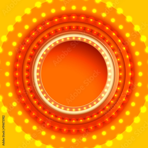 Technology concept radial led lights background