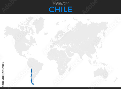 Republic of Chile Location Map