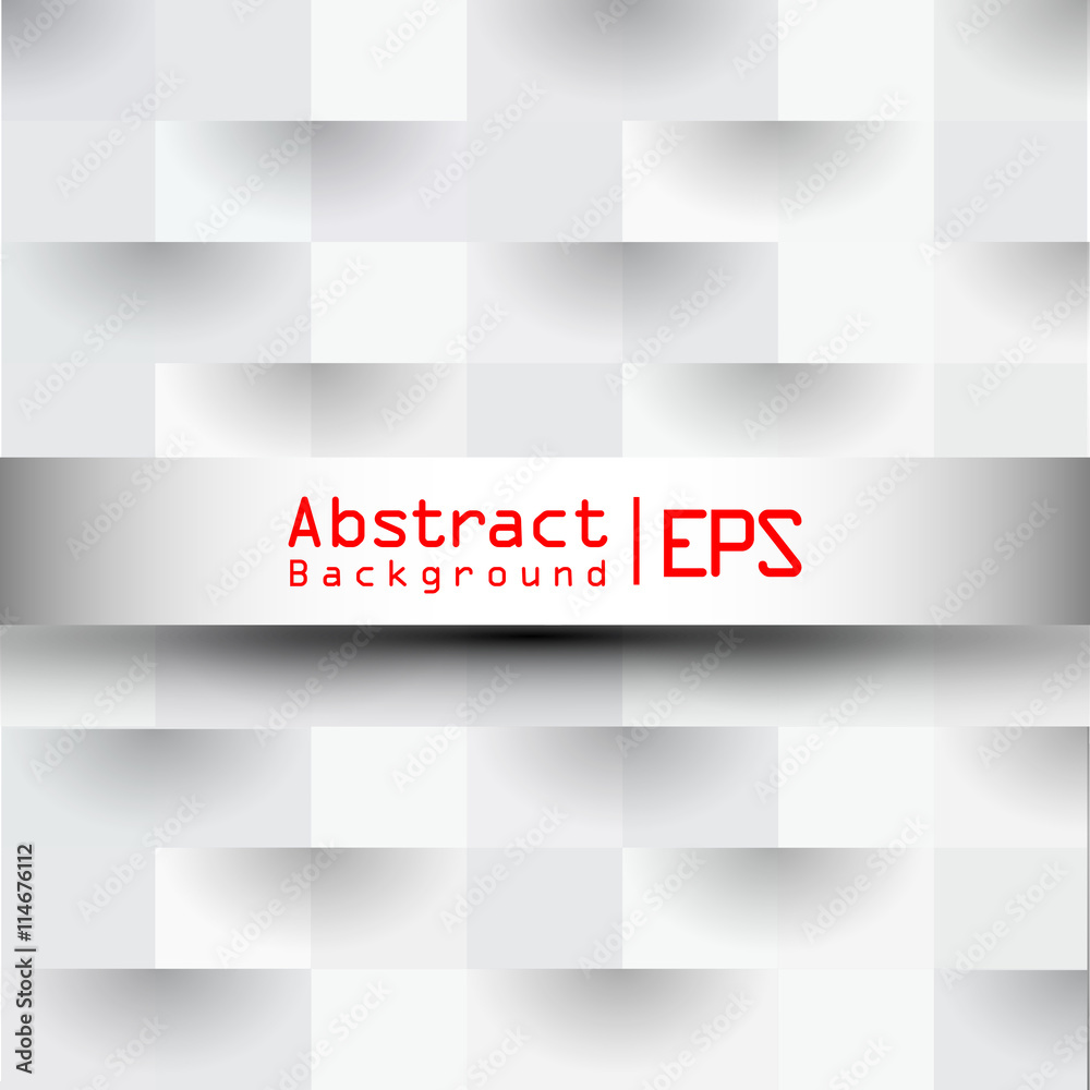 Obraz premium Soft white square pattern wallpaper, website or cover background