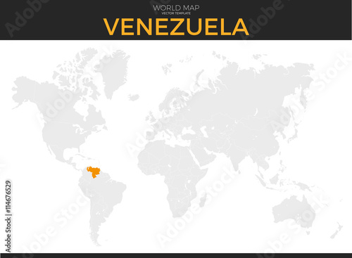 Bolivarian Republic of Venezuela Location Map