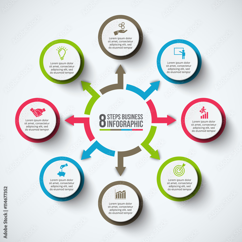 Vector infographic design template. Vector infographic design template.
