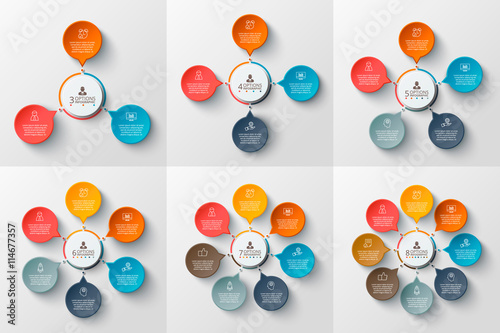 Vector circle infographic.