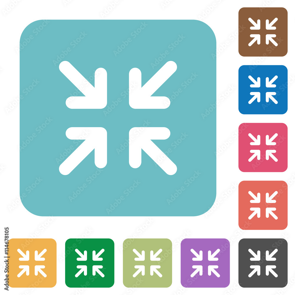 Obraz premium Flat minimize icons