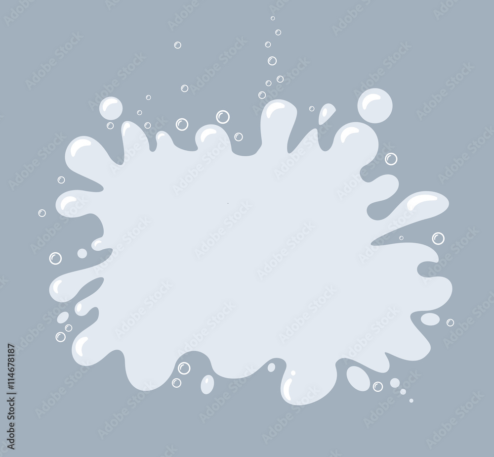 Fototapeta premium Water splash. Vector illustration.