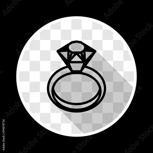 Ring icon. Vector illustration