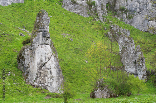 white rocks near Cracow - Poland