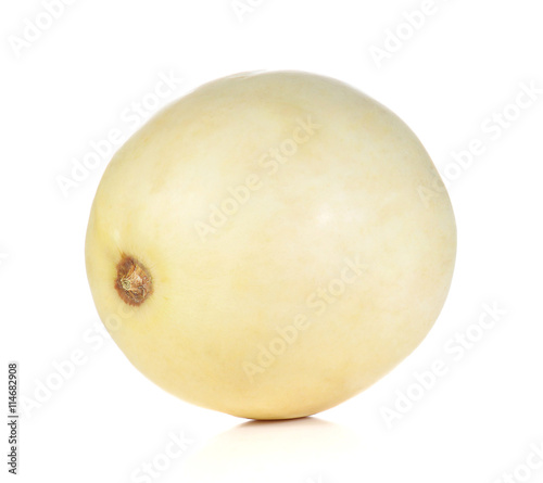 Cantaloupe,Melon full ball on white background.