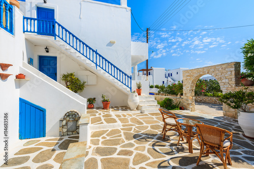 Beautiful Greek style holiday apartments in Naoussa village, Paros island, Cyclades, Greece