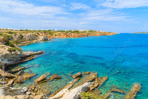 A view of beautiful sea on coast of Paros island, Greece © pkazmierczak