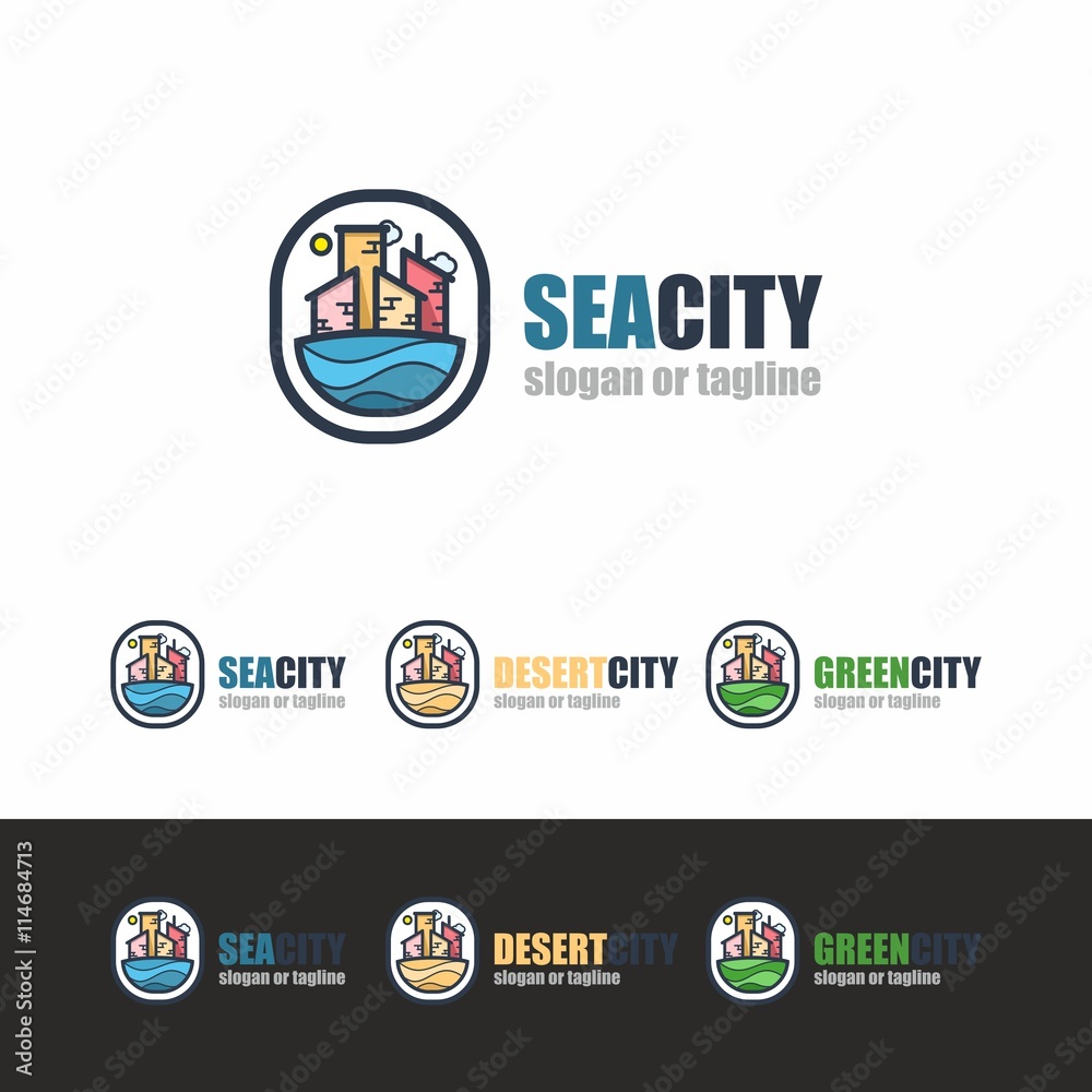 Fototapeta premium SeaCity logo template