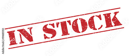 in stock vector stamp on white background
