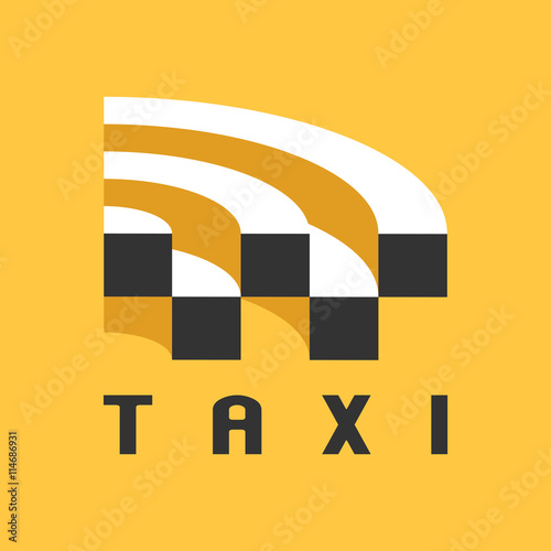 Taxi, cab vector logo, design, icon