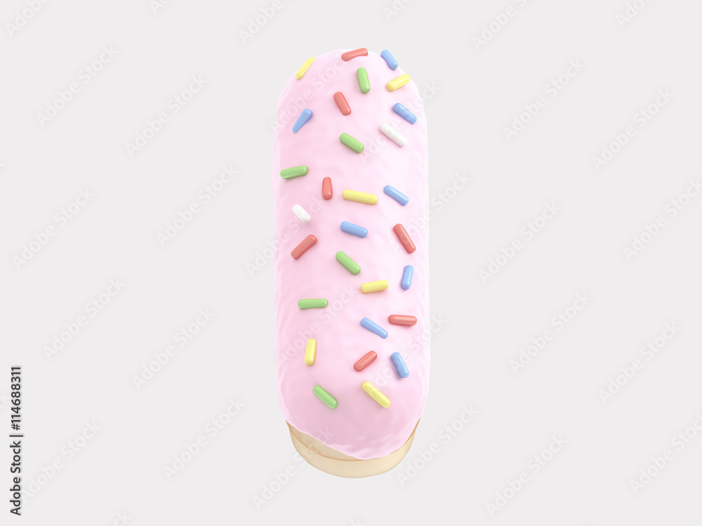Donut font pink cream
