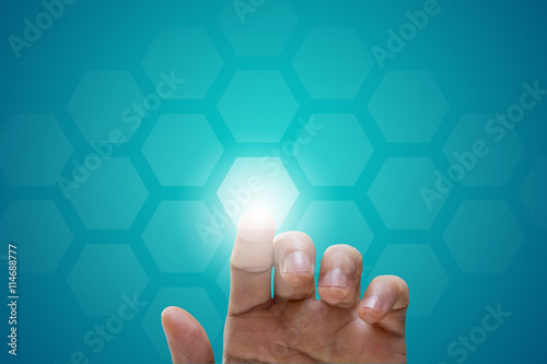 mano, dito, menu, applicazioni, informatica photo