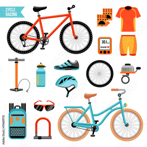 Bike And Cycling Accessories Set