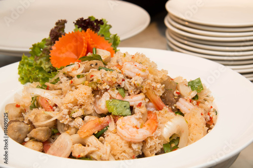 Seafood salad with thai style