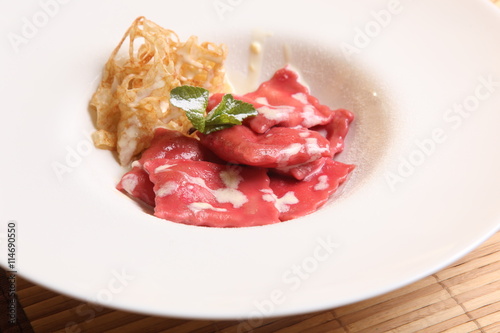 Italian ravioli sauce in Russian style