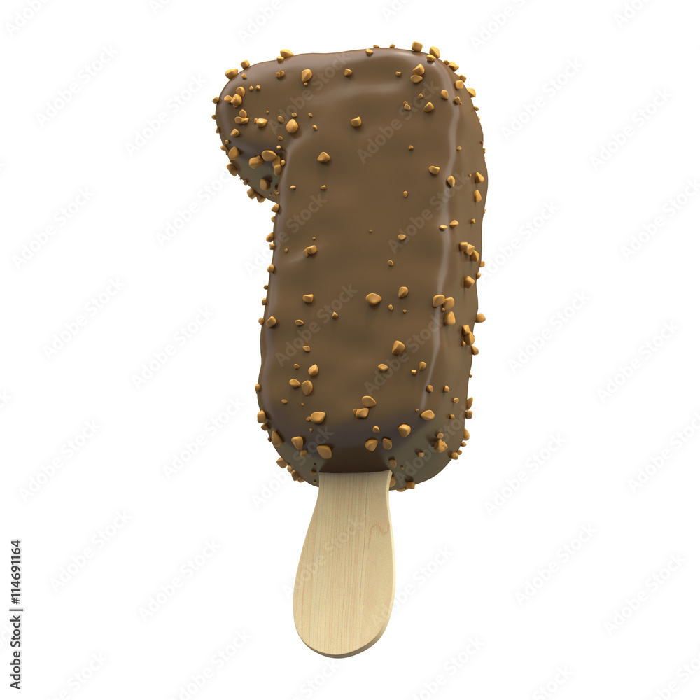 Ice cream covered with chocolate and nuts font
Ice cream covered with chocolate and nuts font
