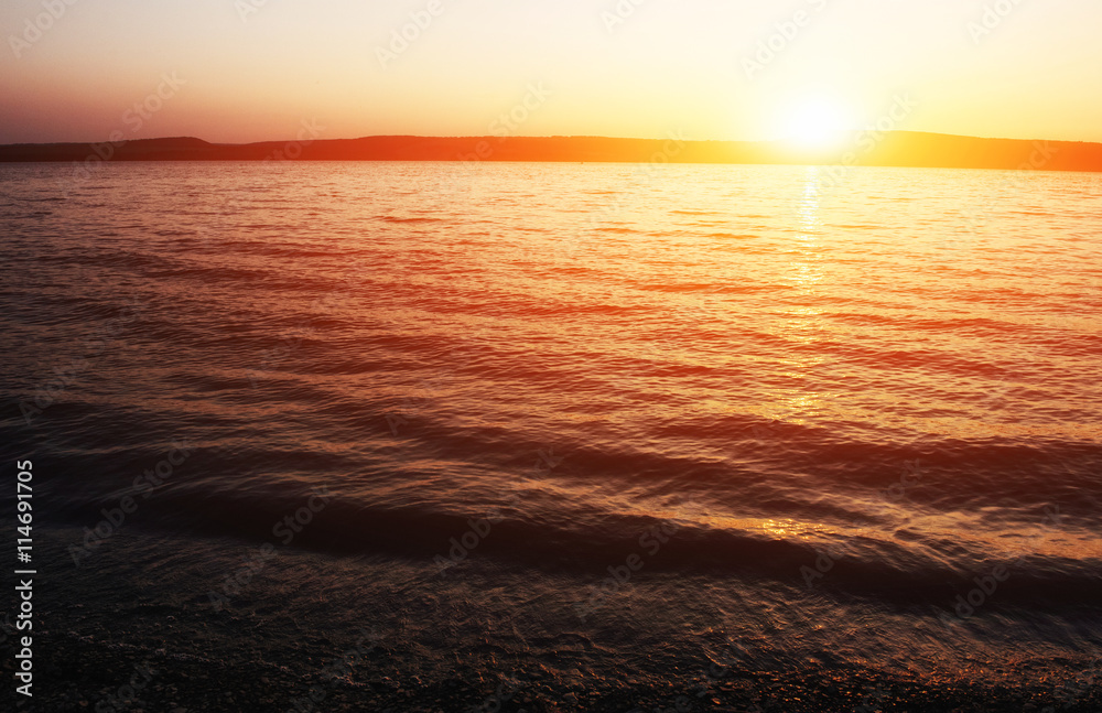 Obraz premium sunset at sea