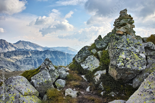 Panoramic view of Pirin mountain and polezhan peak in the background, Bulgaria © Stoyan Haytov