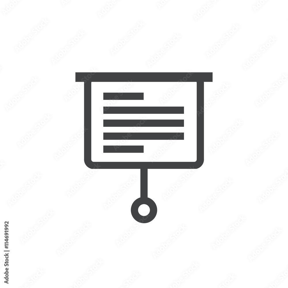 presentation  Flat icon and Logo vector