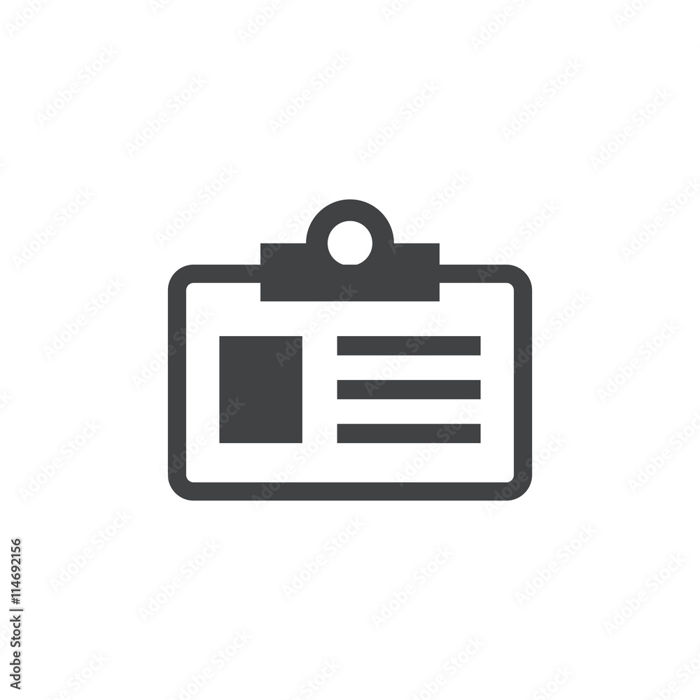 ID card icon and logo ID card icon and logo