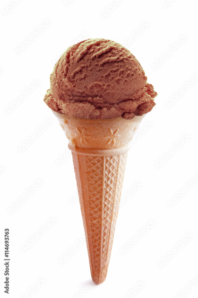 Chocolate ice cream cone Chocolate ice cream cone