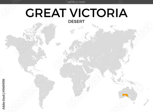 Great Victoria Desert Location Map photo