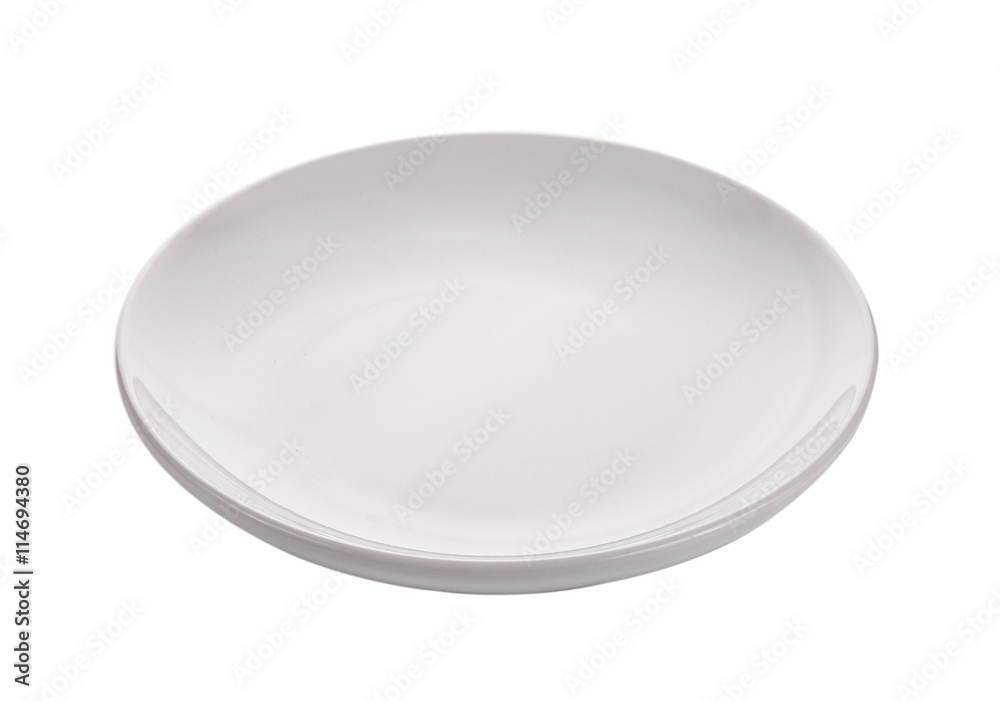 Empty plate isolated on a white background Empty plate isolated on a white background