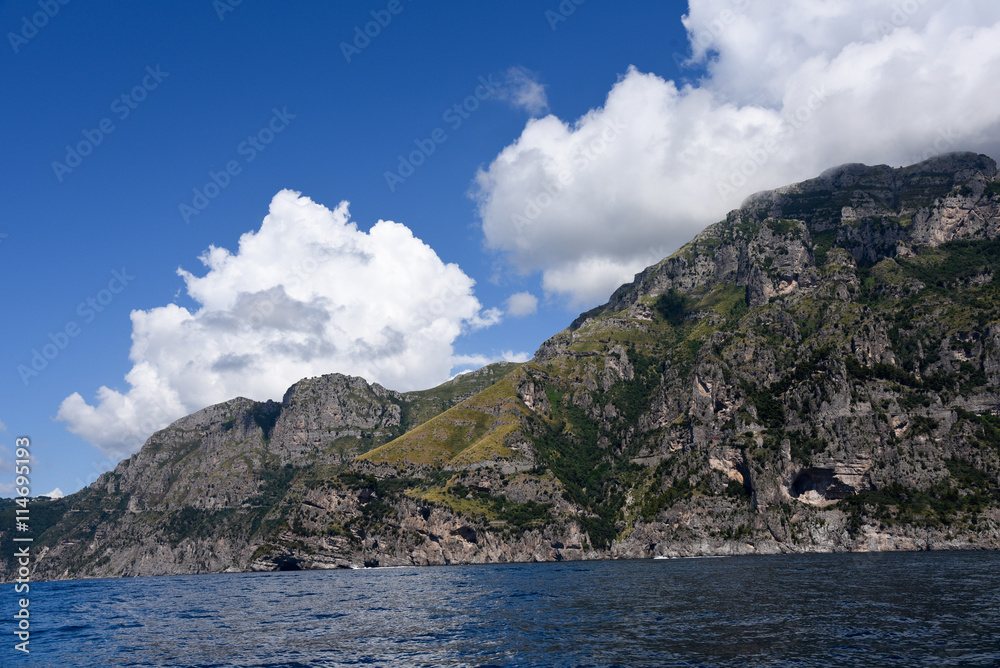 The Amalfi Coast, in Italy, a popular destination for tourists. The Amalfi Coast, in Italy, a popular destination for tourists.