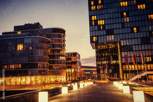 night city Dusseldorf. hotel Hyatt.Germany.