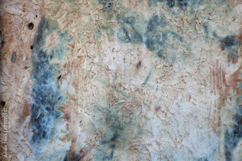 the texture of an animal hide stretched for tanning