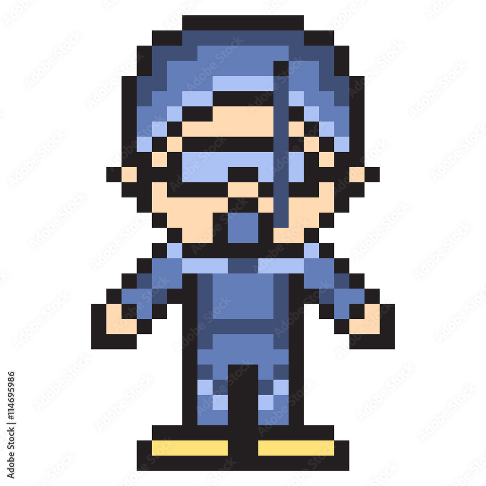 illustration design pixel art dive