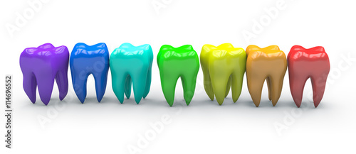 Colorful teeth photo