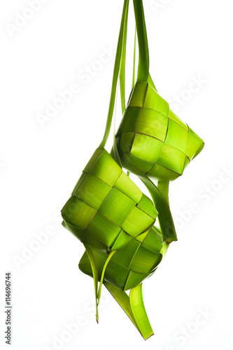 Ketupat (Rice Dumpling). Ketupat is a natural rice casing made from coconut leaf