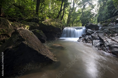 Nature waterfall cooling place