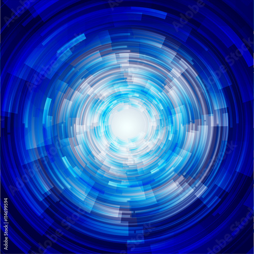 Abstract technology concept background with dark blue color tone