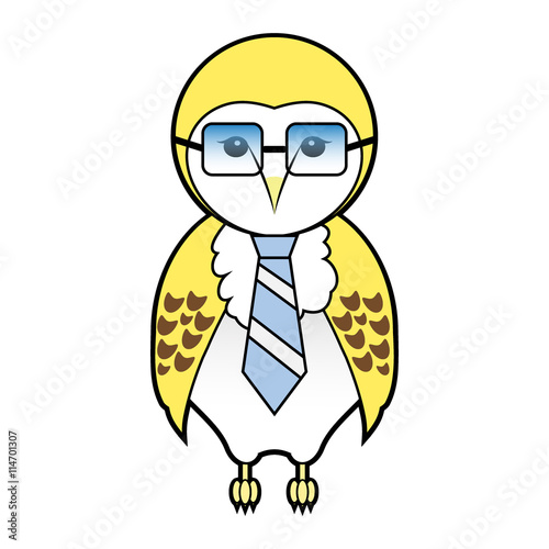 barn owl vector in businessman designs vector
