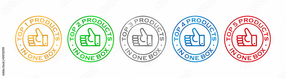 Top Product in the box badge stamp Top Product in the box badge stamp