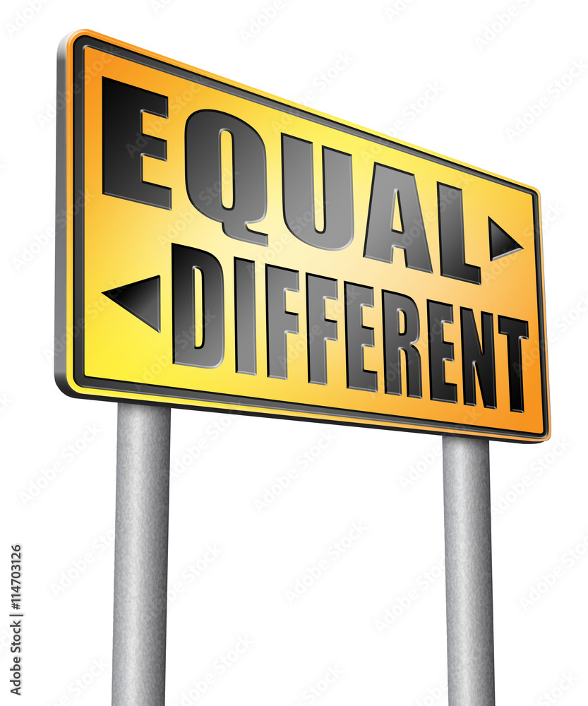 equal or different equal or different