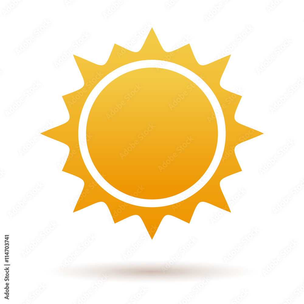 Cute cartoon illustration of the sun isolated on white background. Sun burst star logo icon. Sun Cute cartoon illustration of the sun isolated on white background. Sun burst star logo icon. Sun
