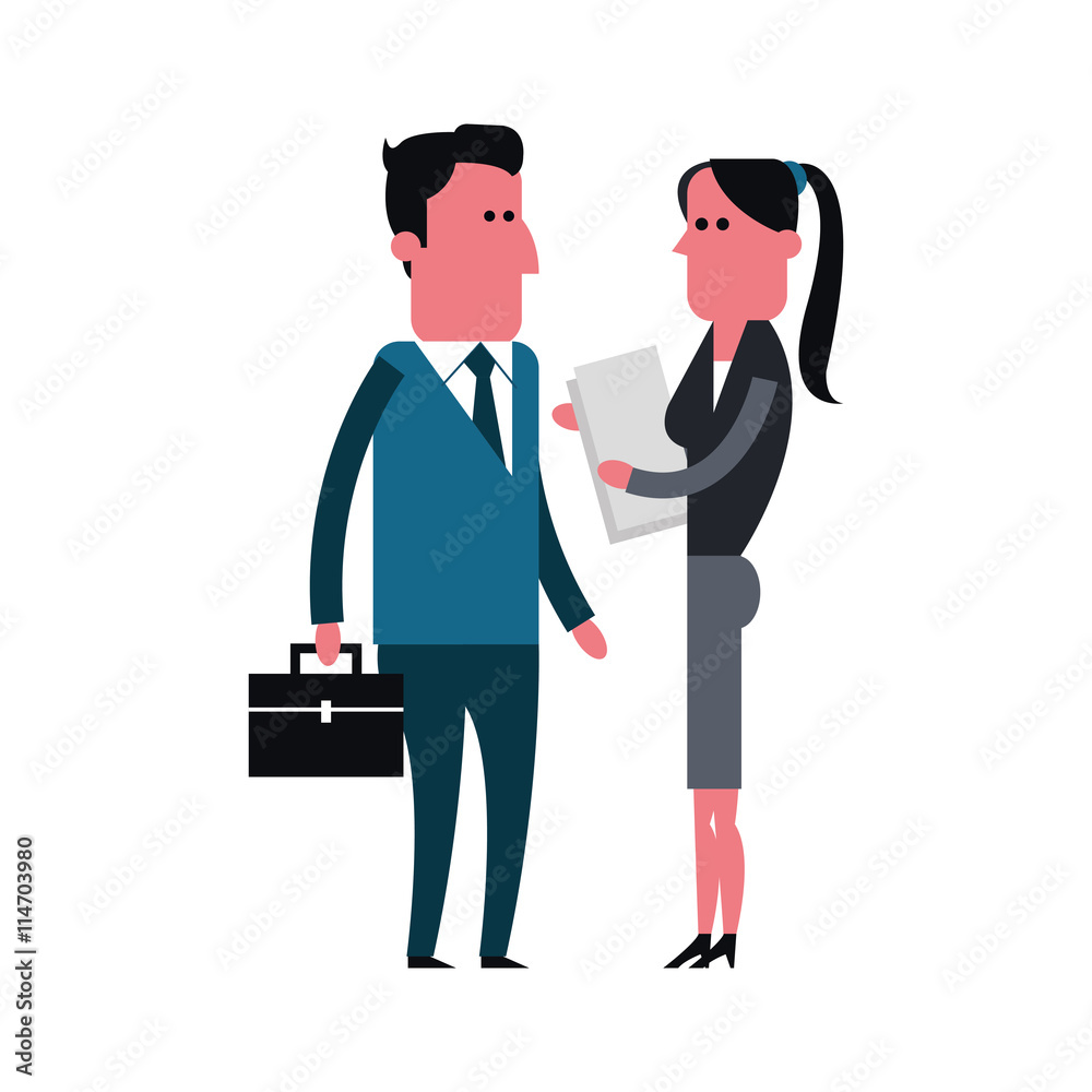 Man and Woman cartoon. People design. Vector graphic Stock Vector ...