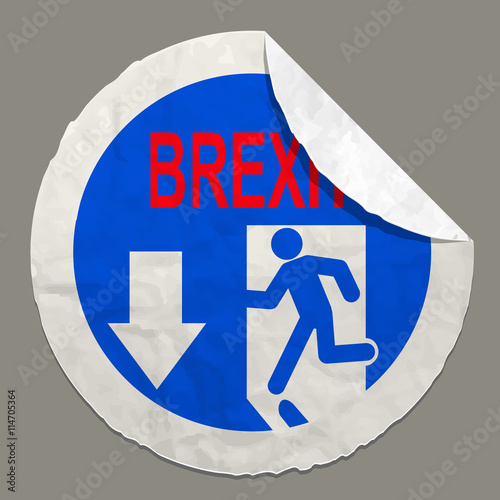 Brexit British referendum concept icons