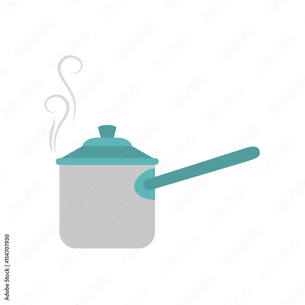 Kitchen and Cooking concept represented by saucepan icon. isolated and flat illustration Kitchen and Cooking concept represented by saucepan icon. isolated and flat illustration