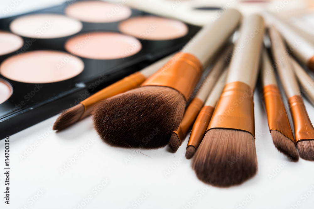 Professional makeup brushes and tools, make-up products set Professional makeup brushes and tools, make-up products set