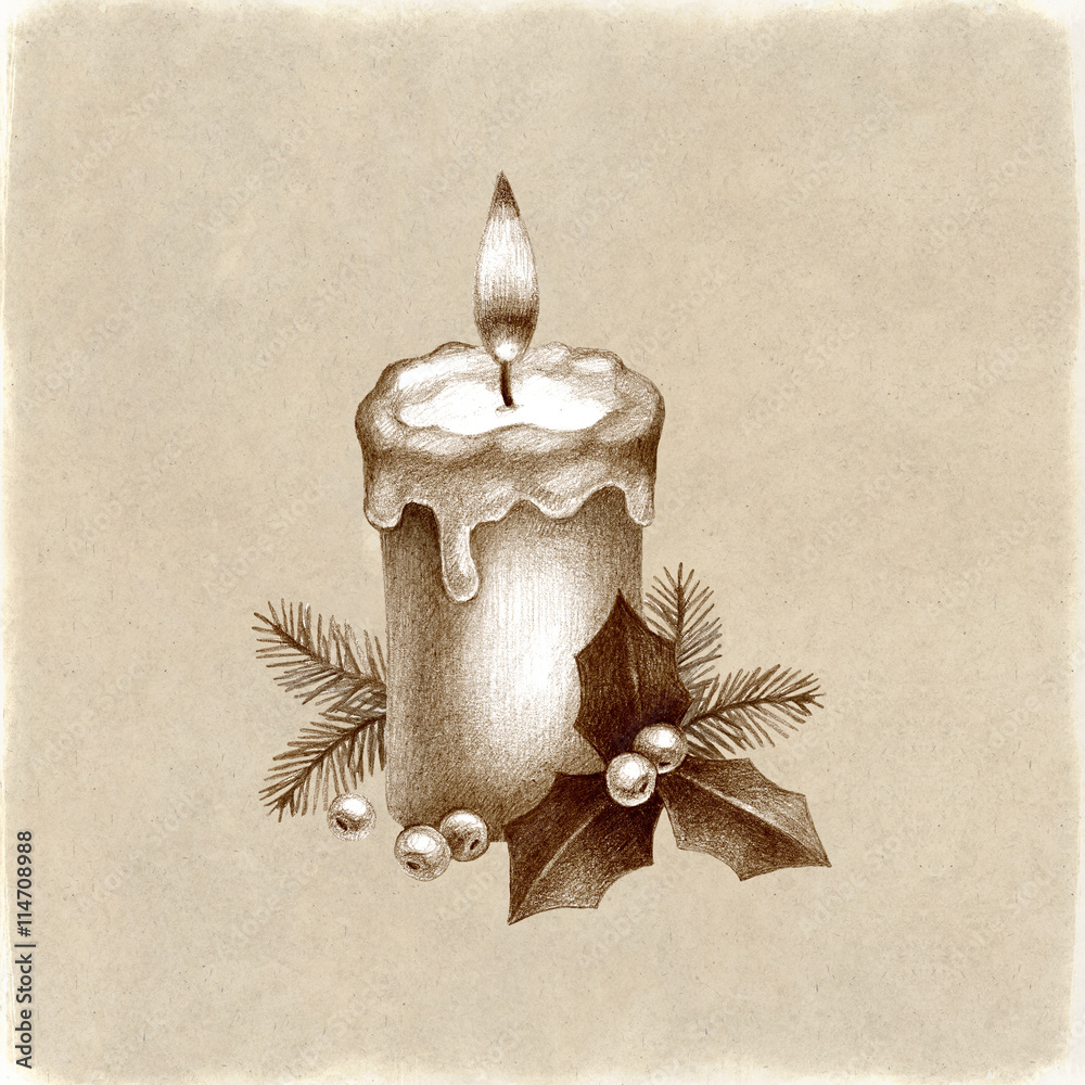 Buy Burning Candle Drawing ORIGINAL Realistic Drawing Candle Head Drawing  Drawing of a Candle Online in India - Etsy