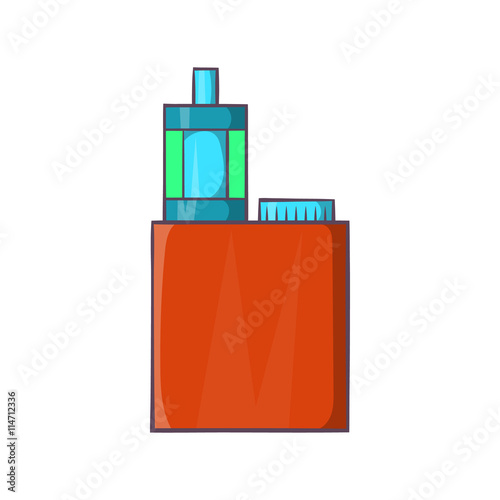 Vaporizer device icon, cartoon style