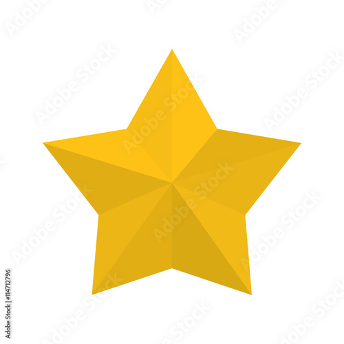 Merry Christmas concept represented by decoration star  icon. isolated and flat illustration 
